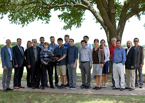 Army Research Laboratory members and UNT faculty members at Discovery Park