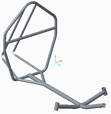3D drawing of the frame