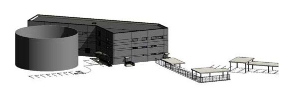 Exterior rendering of the building