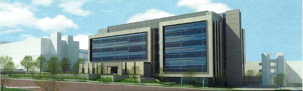 Exterior rendering of the building
