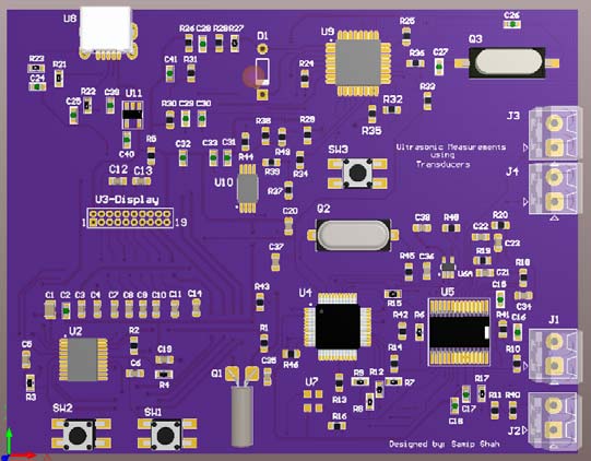 A board diagram of components