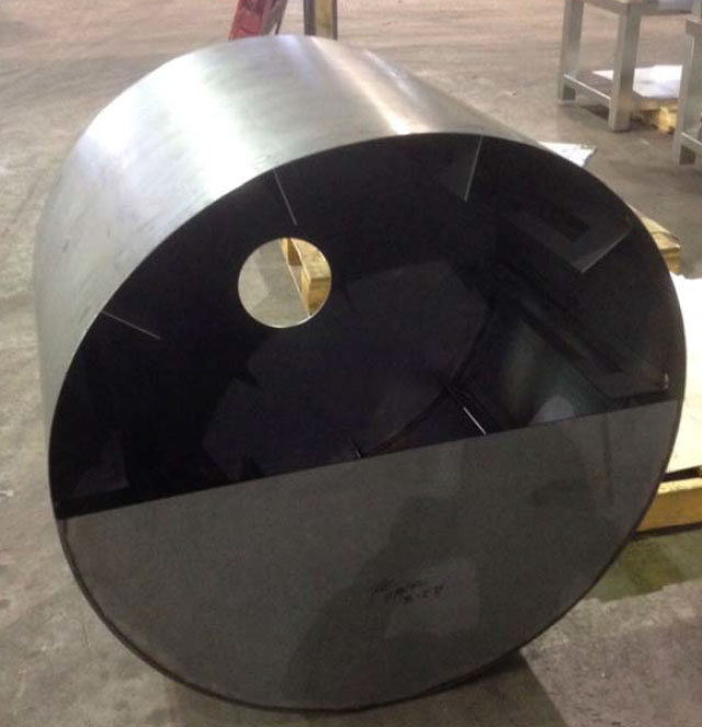Photo of the drum resin mixer