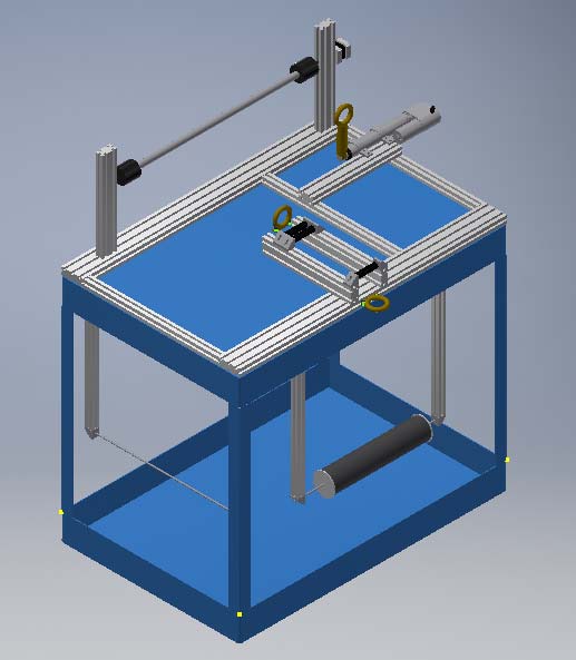 Drawing of the filament winder