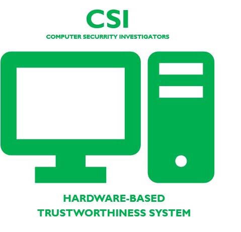 Green computer system with the text hardware-based trustworthiness system