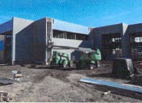 Image of the high school classroom addition construction site
