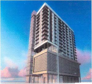 Exterior rendering of the building