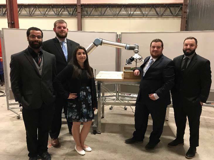 Team members with the end effector