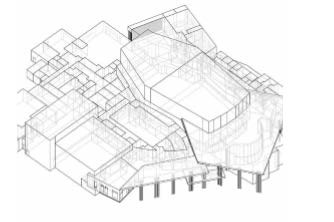 Drawing of the Arlington Performing Arts Center
