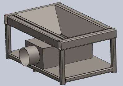 Drawing of the downdraft table