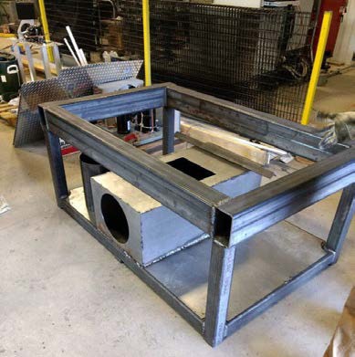 Image of the new downdraft table