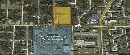 Aerial map of the area