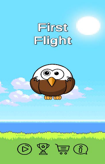 An phone screenshot of anime eagle with First Flight text