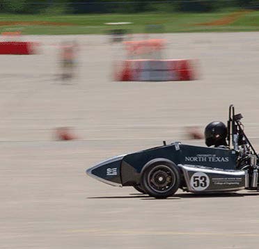 Image of a UNT racecar