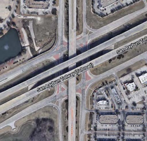 Google map image of the intersection bridge