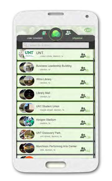 Phone screenshot of the app