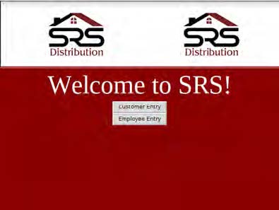 Screenshot of the GUI homepage