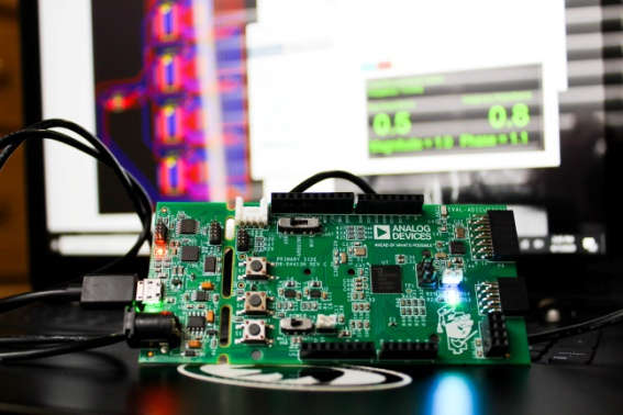 Photo showing the circuit board