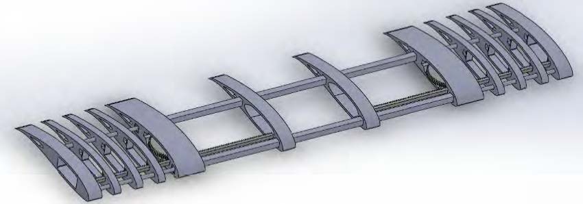 Drawing of the UAS morphing structure
