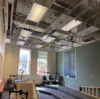 Photo of the interior work site