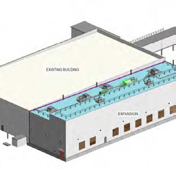 Rendering of the warehouse showing the expansion