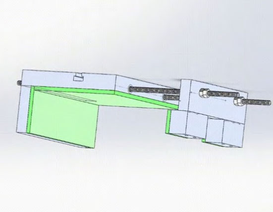 Render of the adjustable clamp