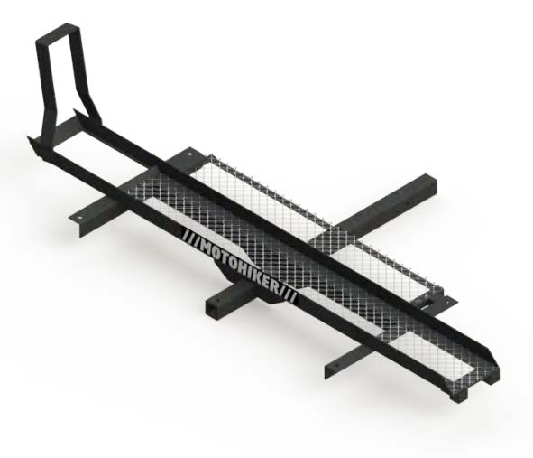Render of the motorcycle carrier in black