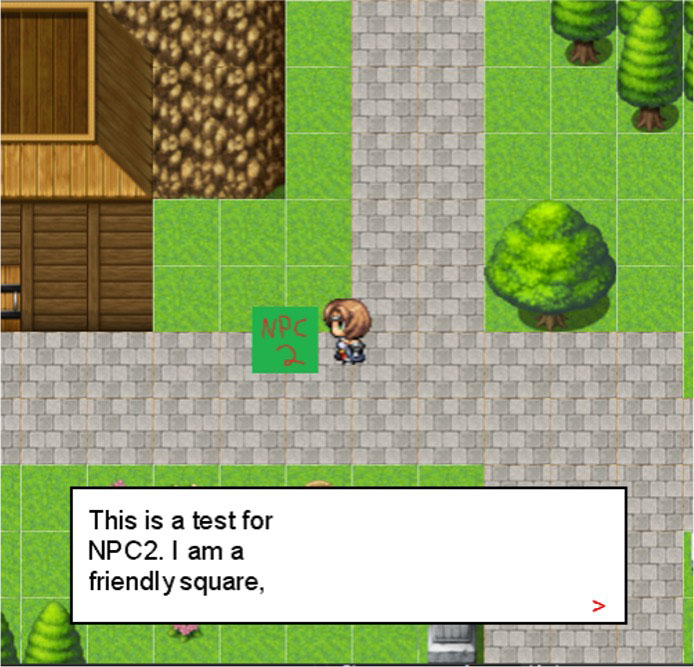 Screenshot of the RPG game