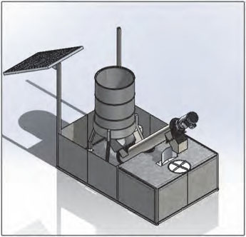Rendering of the feeder