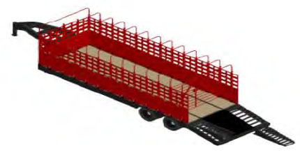 Render of the modular trailer