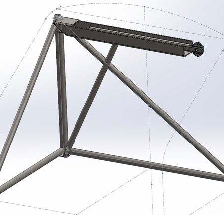 Render of the car crane