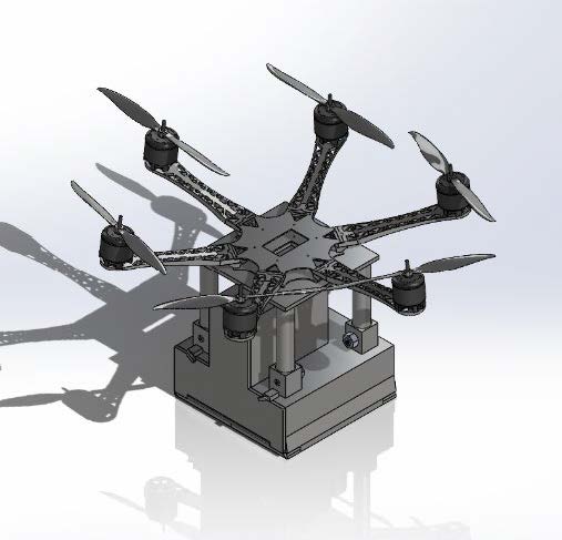 Rendering of a drone