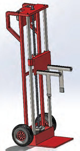 Drawing of the assembly lift
