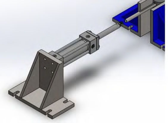 Drawing of the hydraulic press