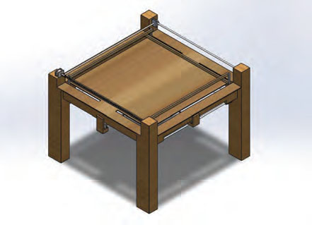 Rendering of the drone docking station