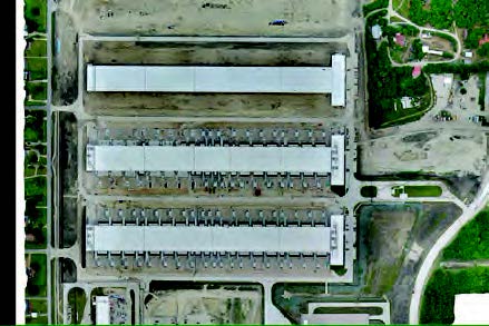 Satellite view of the data center site