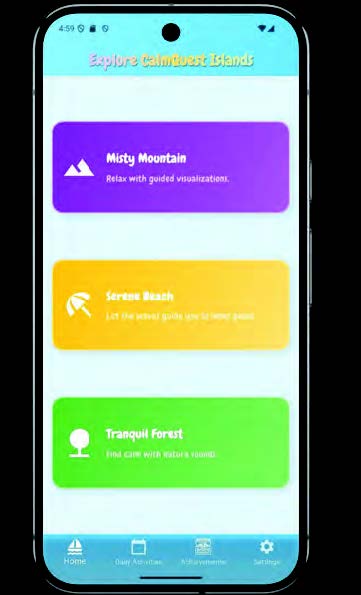 Screenshot of the phone app