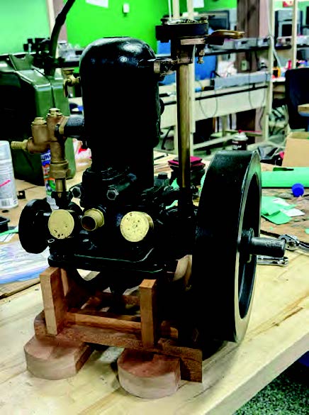 PHoto of the engine in black