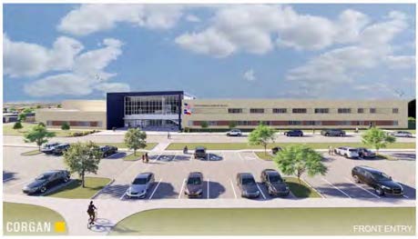 Rendering of the school building exterior