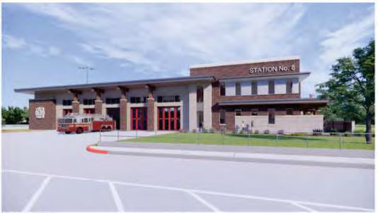 Rendering of the fire station 2