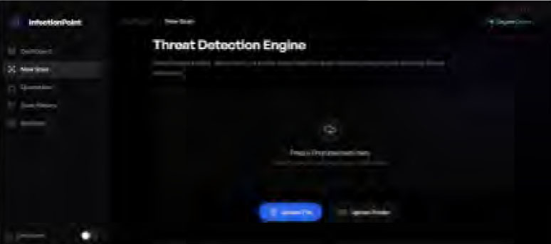 Screenshot of the Thread Detection Engine page