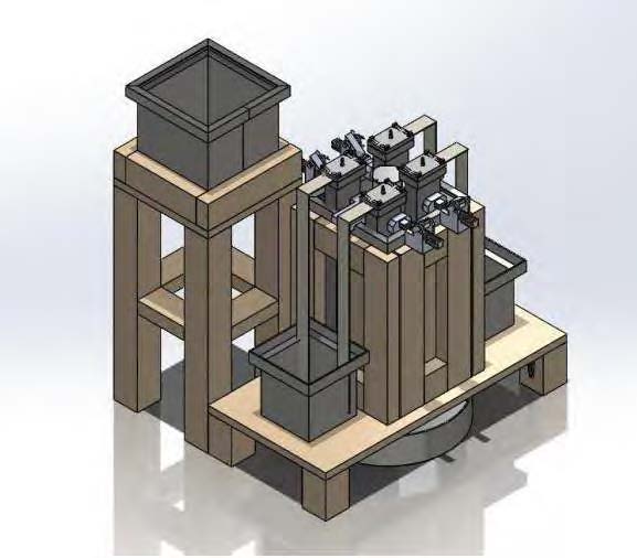 Render of the prototype lumber treatment system