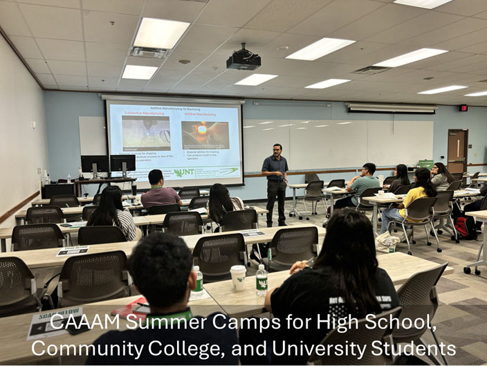 PI in classroom with students in CAAAM summer camp