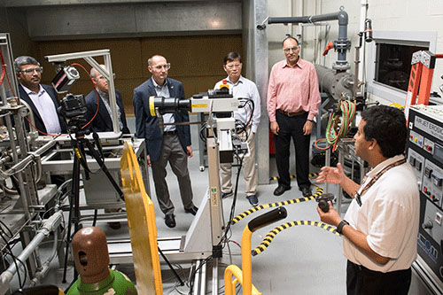 Photo of Engineering faculty visit Army Research Lab
