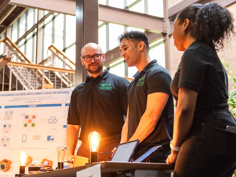 The R&D Expo at UNT is a time for engineering students to showcase what they're learned