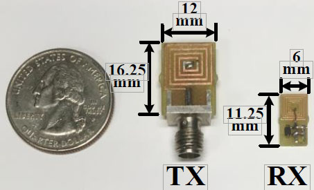 Miniaturized power transmitter and receiver