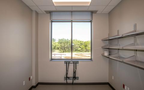 Interior - outside view through lab window