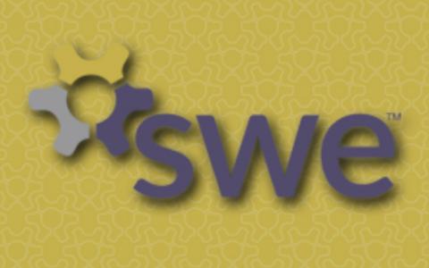 SWE logo on yellow background