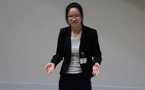 Xiaonan Lu at UNT Three Minute Thesis Competition