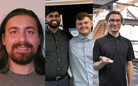 Side-by-side images of each student who won at IEEE