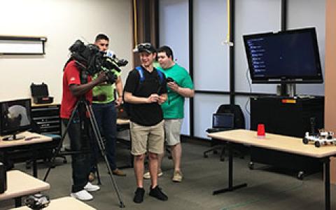 Computer Science students interviewed by DFW media